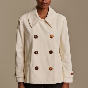 Ralph Lauren Cream Double-Breasted Jacket